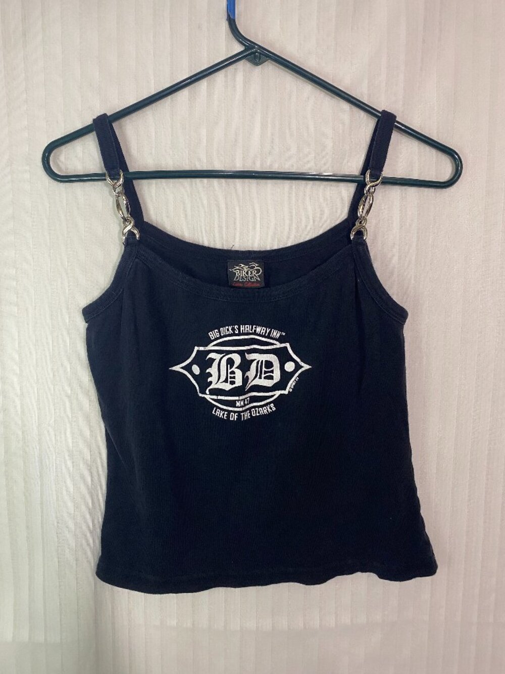 Biker Design Ladies Collection Tank Top M Big Dick's Halfway Inn Lake Ozarks